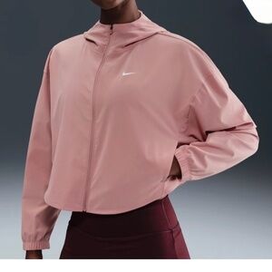 NWT Nike Move to Zero Crop Oversize Water Repellent Hoodie Pink - Women L